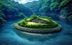 儿童动画电影色彩鲜艳场景，小熊主角在魔法森林中冒险，免费电影儿童动画新片